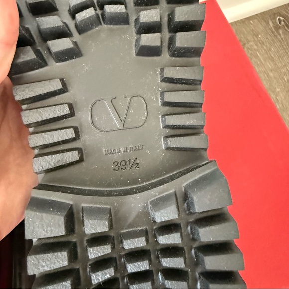 ❗️SOLD❗️VALENTINO GARAVANI VLOGO black leather loafers 39.5 - Picture 7 of 12